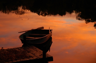 Boat At Sunset
